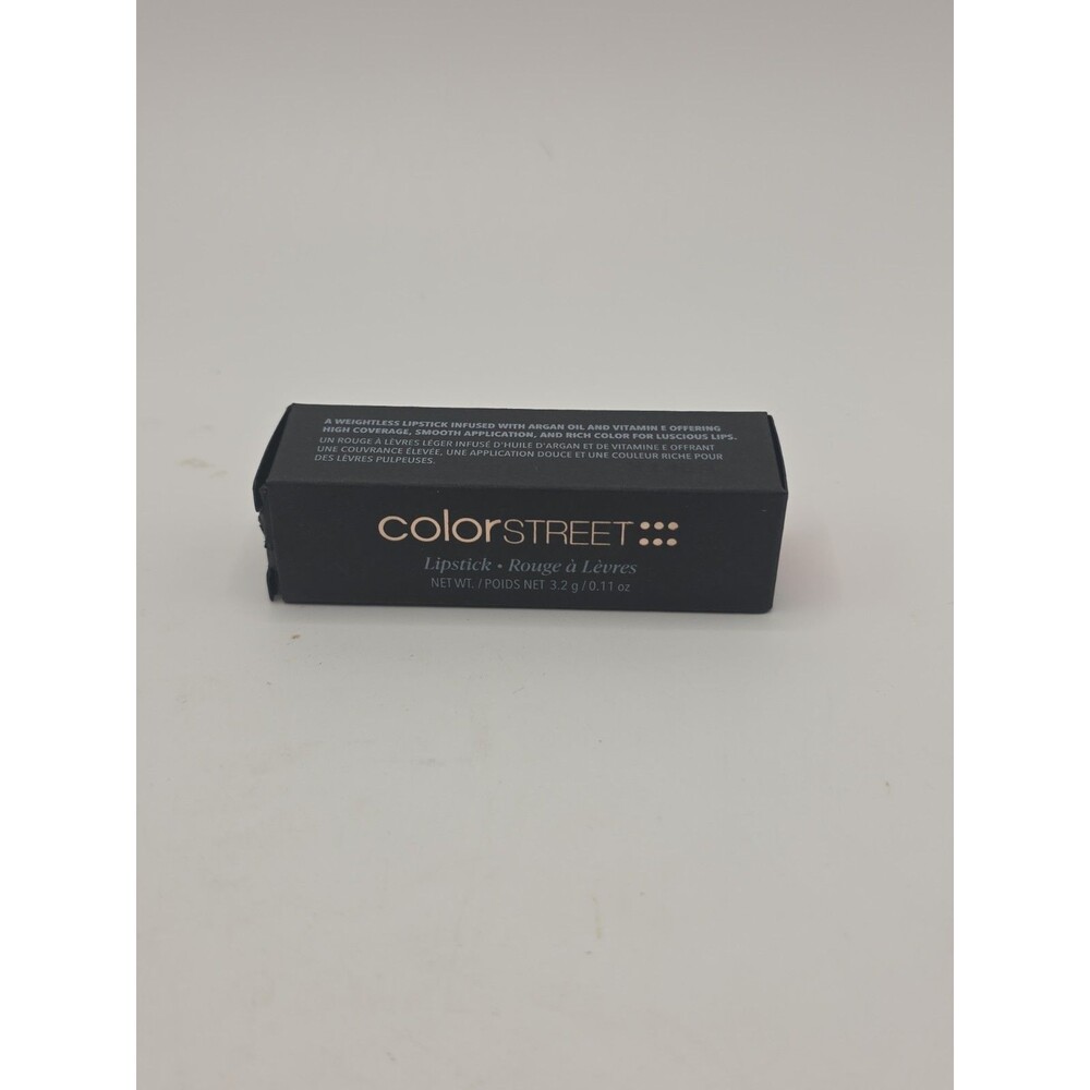 Color Street Lipstick , SPICY New in Box Full Size~ Orangey-Red velvet finish💄